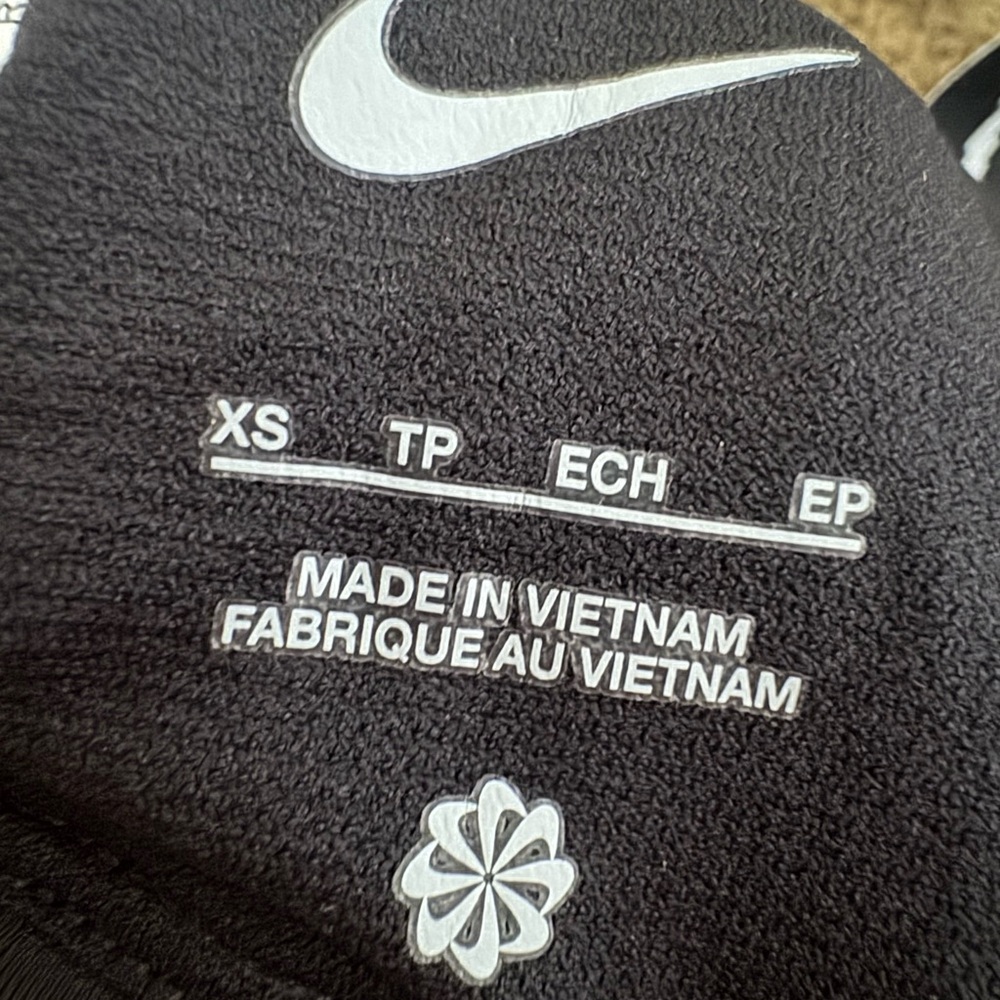 Nike Black Bikini Top with White Straps - Picture 6 of 7
